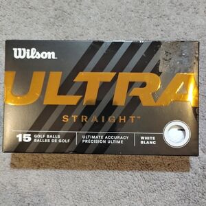 Wilson Ultra Straight Black and Gold Golf Balls